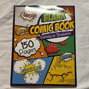 Blank Comic Book with Variety of Templates - Multicolor